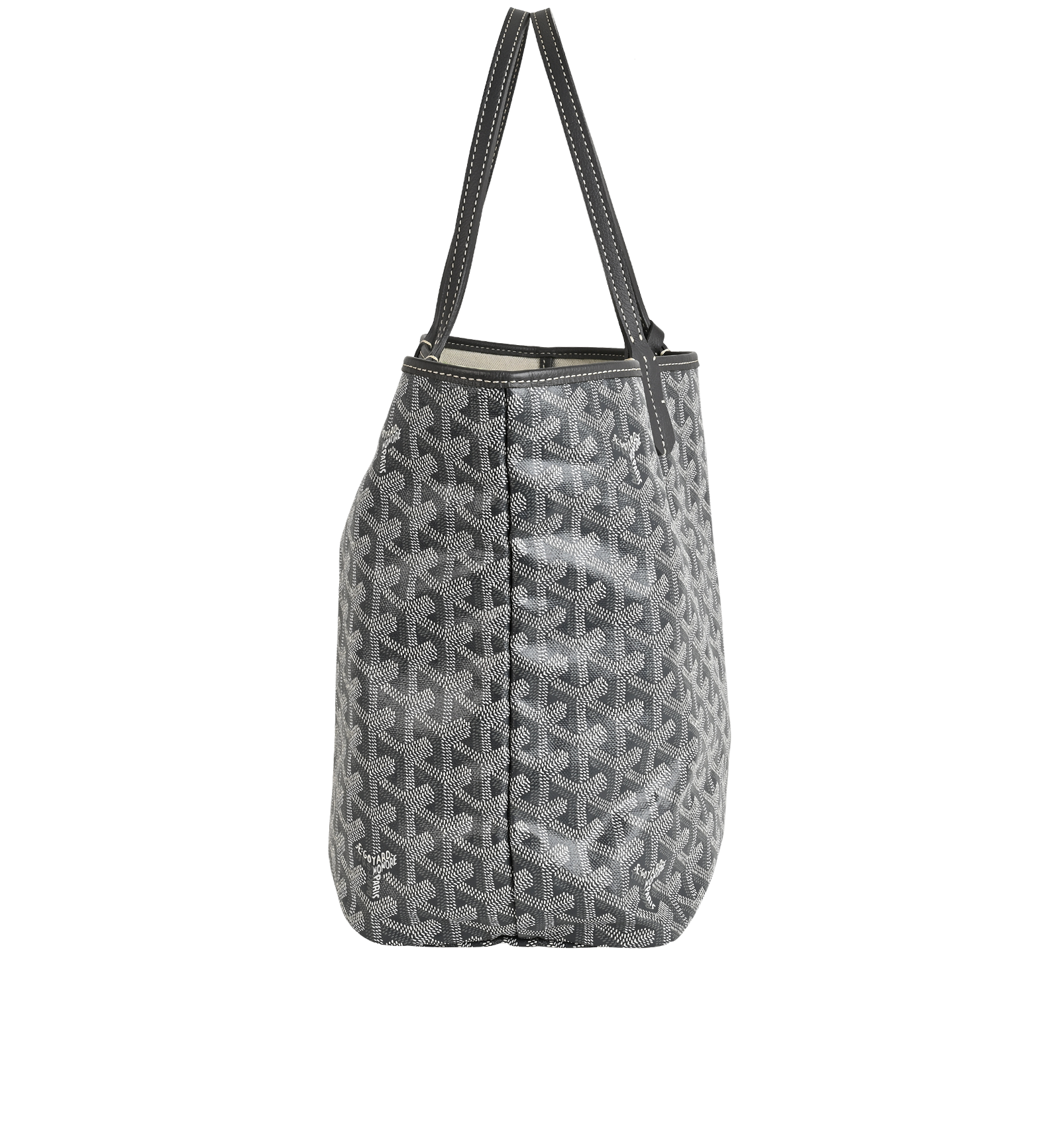 St Louis PM, &pound;1,800, Handbags, Grey, Canvas, Side view